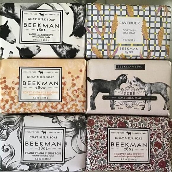 Beekman 1802 6-piece Goat Milk Bar Soap Collection 9 oz. each BRAND NEW - Picture 1 of 7